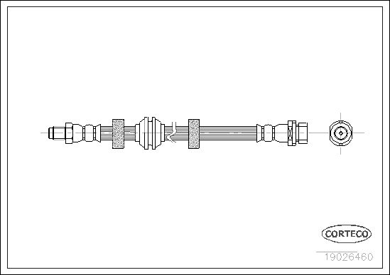 FLEXIBLE DE FREIN FORD MONDEO  0705