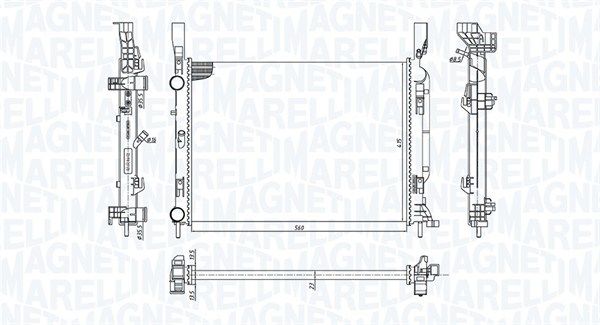 MAGNETI MARELLI 350213142600 - K&uuml;hler, Motork&uuml;hlung