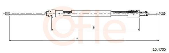 COFLE 10.4705 - Seilzug, Feststellbremse