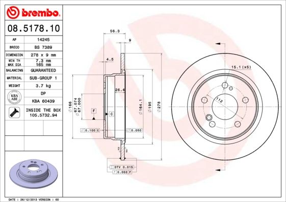 Brake Disc 08.5178.10