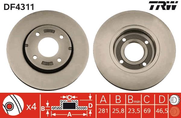 PAIRE DE DISQUES  9900