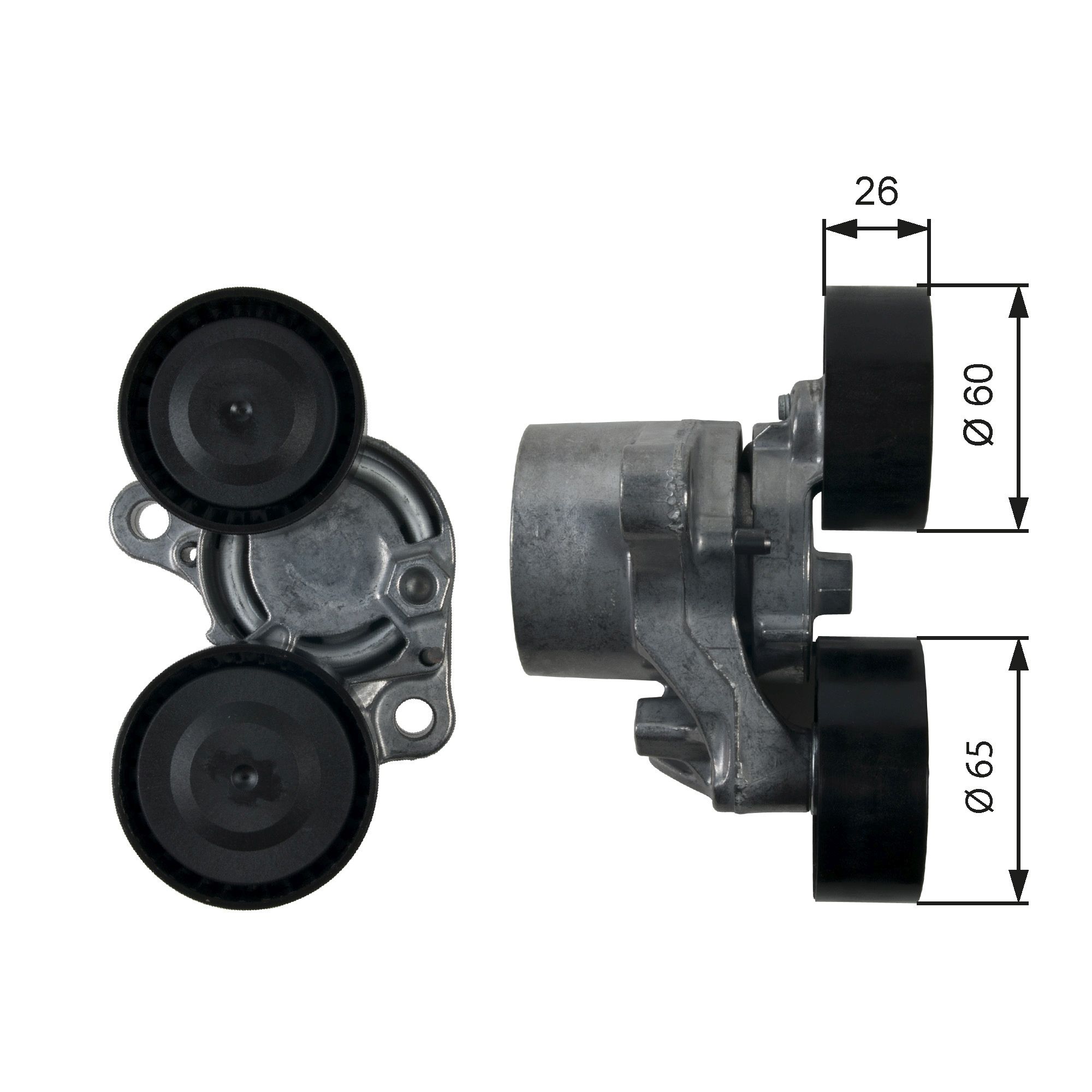 Belt Tensioner, V-ribbed belt T39199