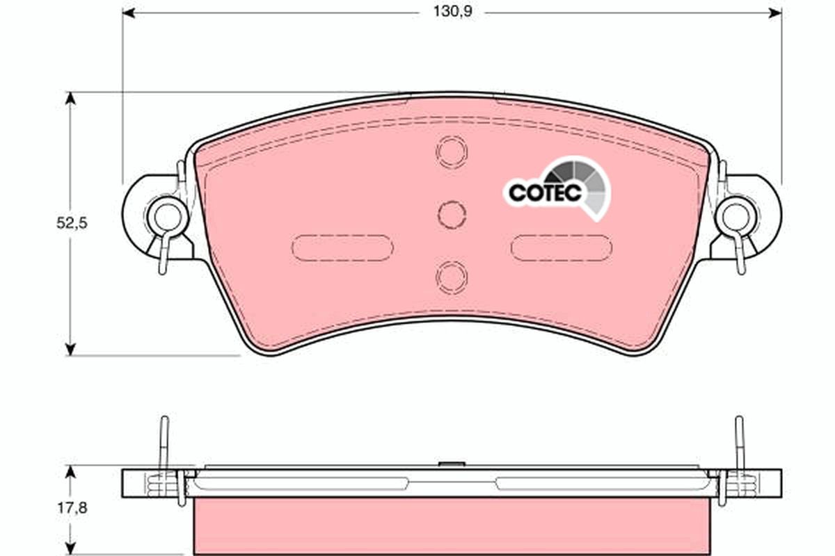 Brake Pad Set, disc brake GDB1385