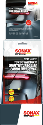 SONAX Clean+Drive TurboWaxTuch 40x50 Thekendisplay / 1 St&uuml;ck