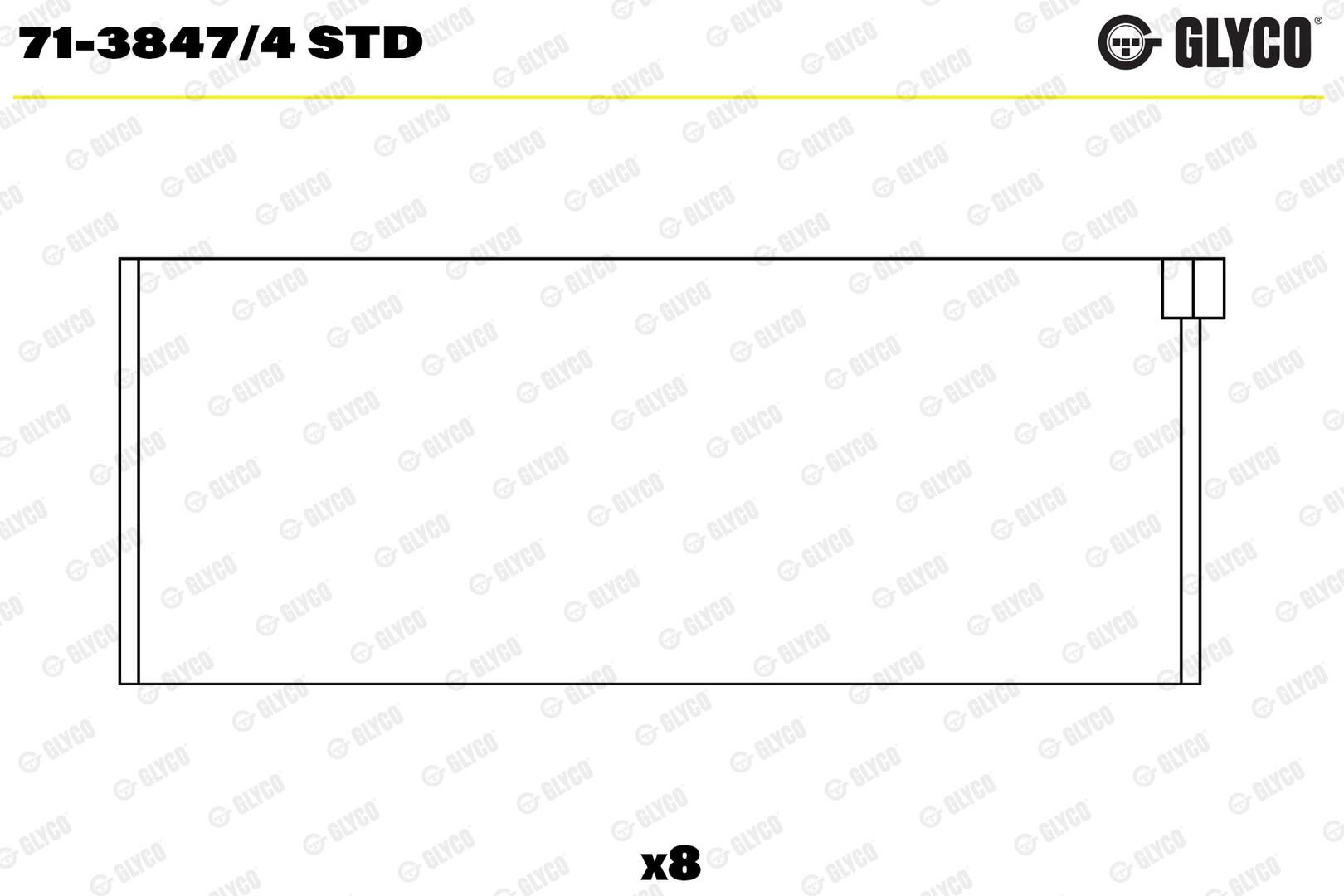 GLYCO 71-3847/4 STD - Pleuellager