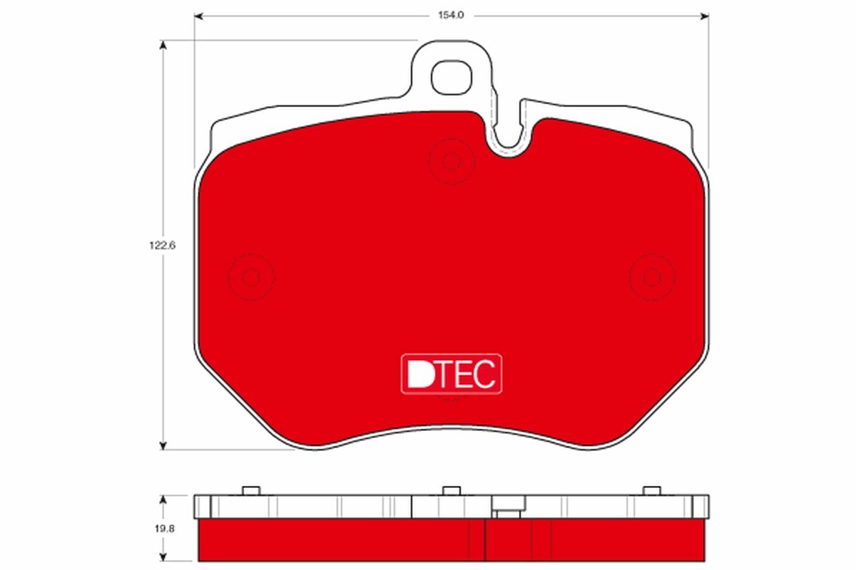 Brake Pad Set, disc brake GDB1848DTE