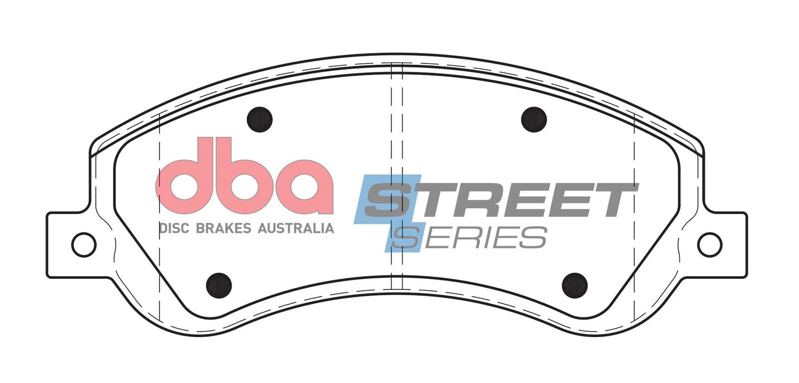 DBA SS STREET SERIES BRAKE PADS [ Ford Transit & VW Amarok 2006-2014 F ] - TecDoc Only