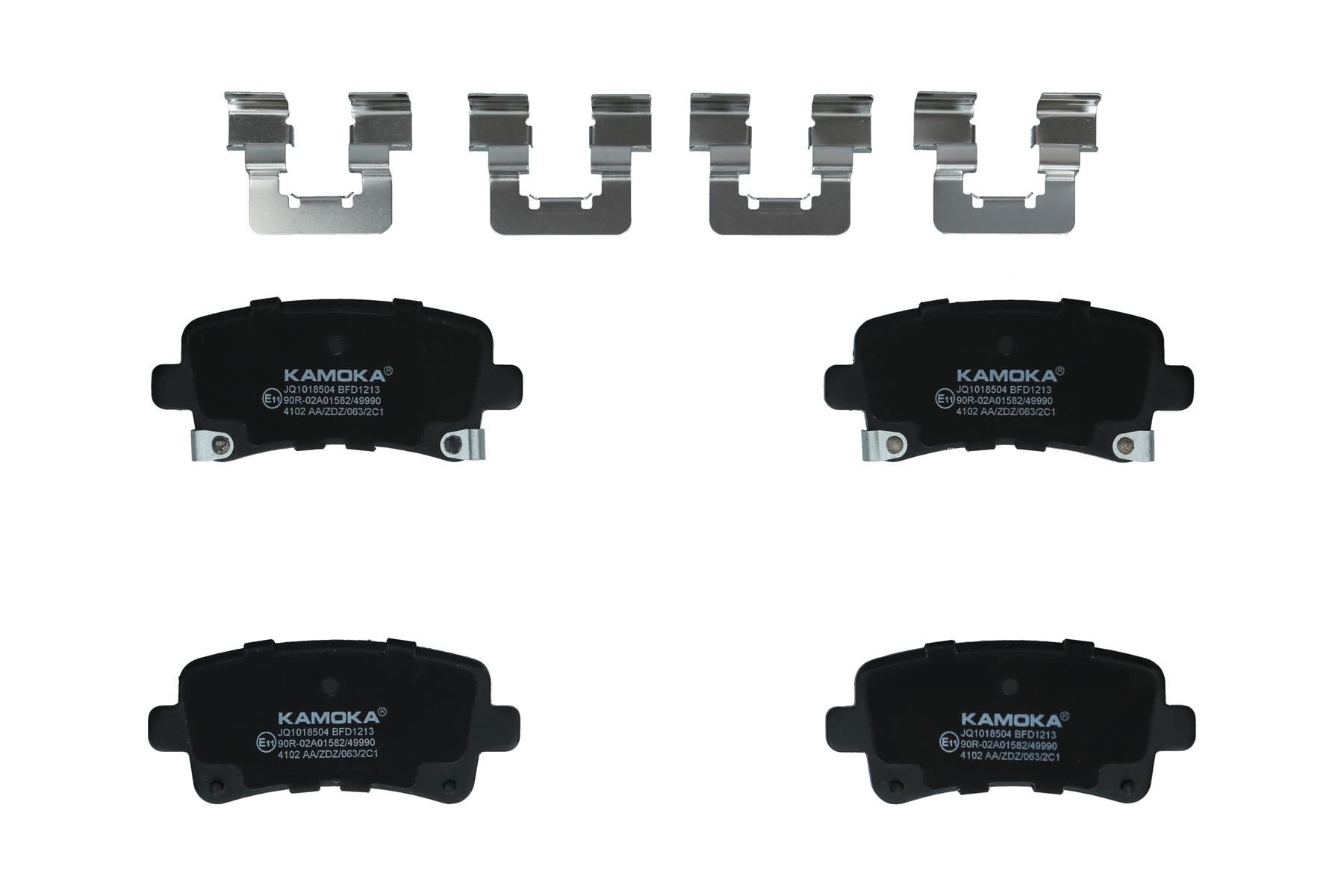 KAMOKA JQ1018504 - Bremsbelagsatz, Scheibenbremse