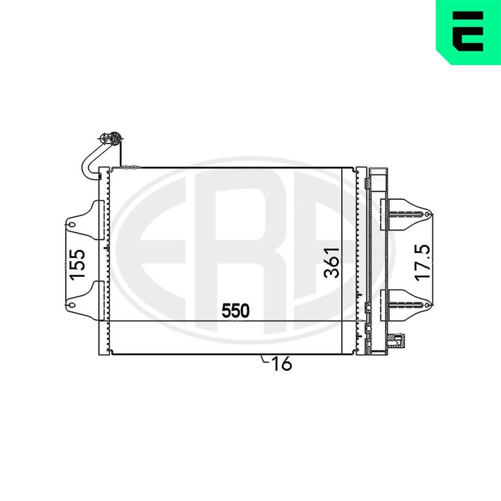 ERA 667017 - Kondensator, Klimaanlage