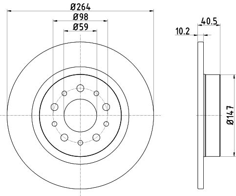 Brake Disc 8DD 355 120-931