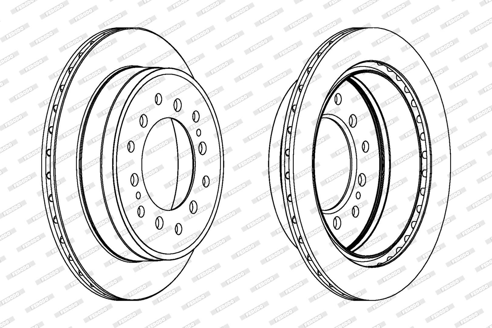 FERODO DDF1743C - Bremsscheibe PREMIER