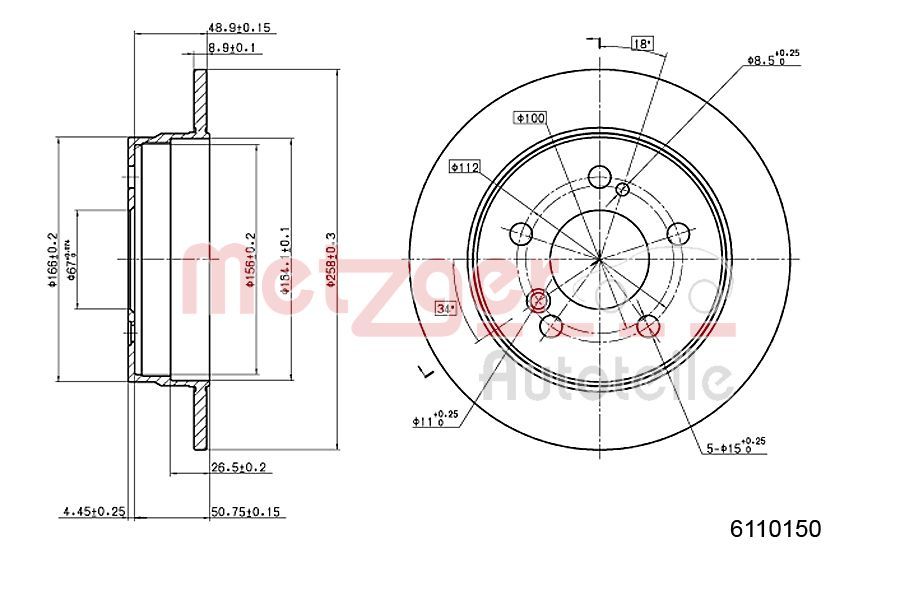 Brake Disc 6110150