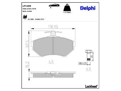 Bremsbelagsatz, Scheibenbremse