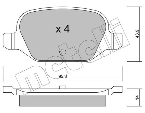 Brake Pad Set, disc brake 22-0324-0