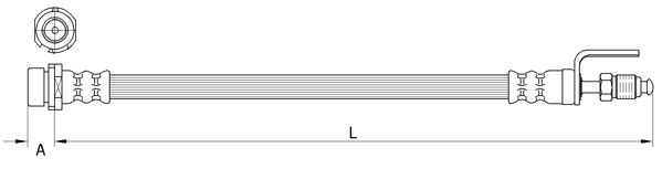 METZGER 4111334 - Bremsschlauch