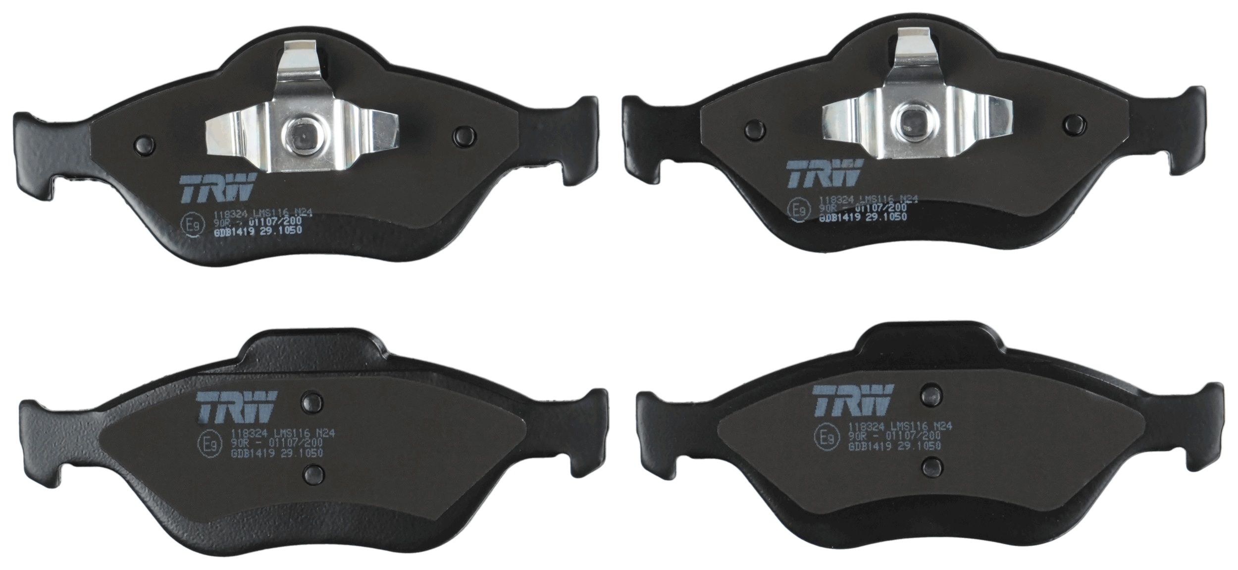 TRW DISC BRAKE PADS - TecDoc 2