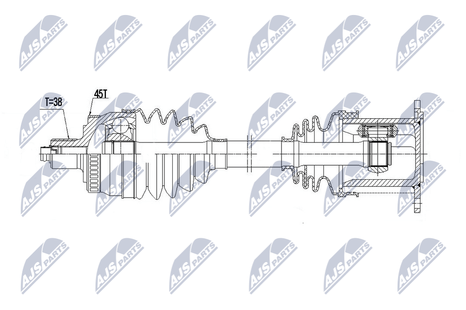 NTY NPW-AU-113 Antriebswelle