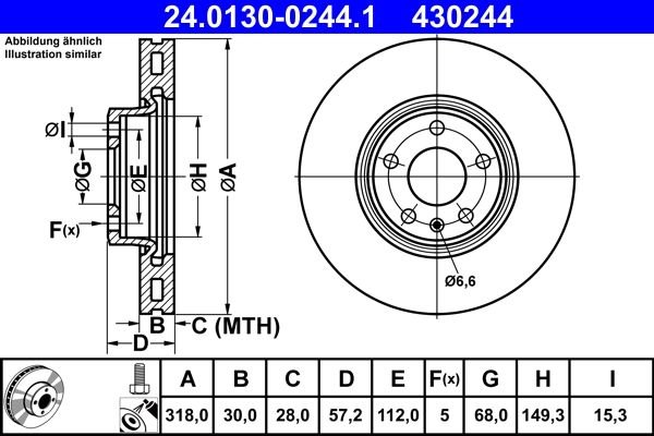 Brake Disc 24.0130-0244.1