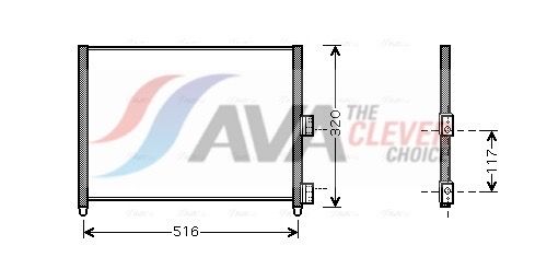 FTA5303 AVA QUALITY COOLING ** CLEVER FIT ** kondenzátor, klíma