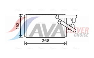 MT6259 AVA QUALITY COOLING ** CLEVER FIT ** Hőcserélő, belső tér fűtés