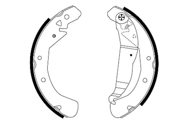 Brake Shoe Set 91049000