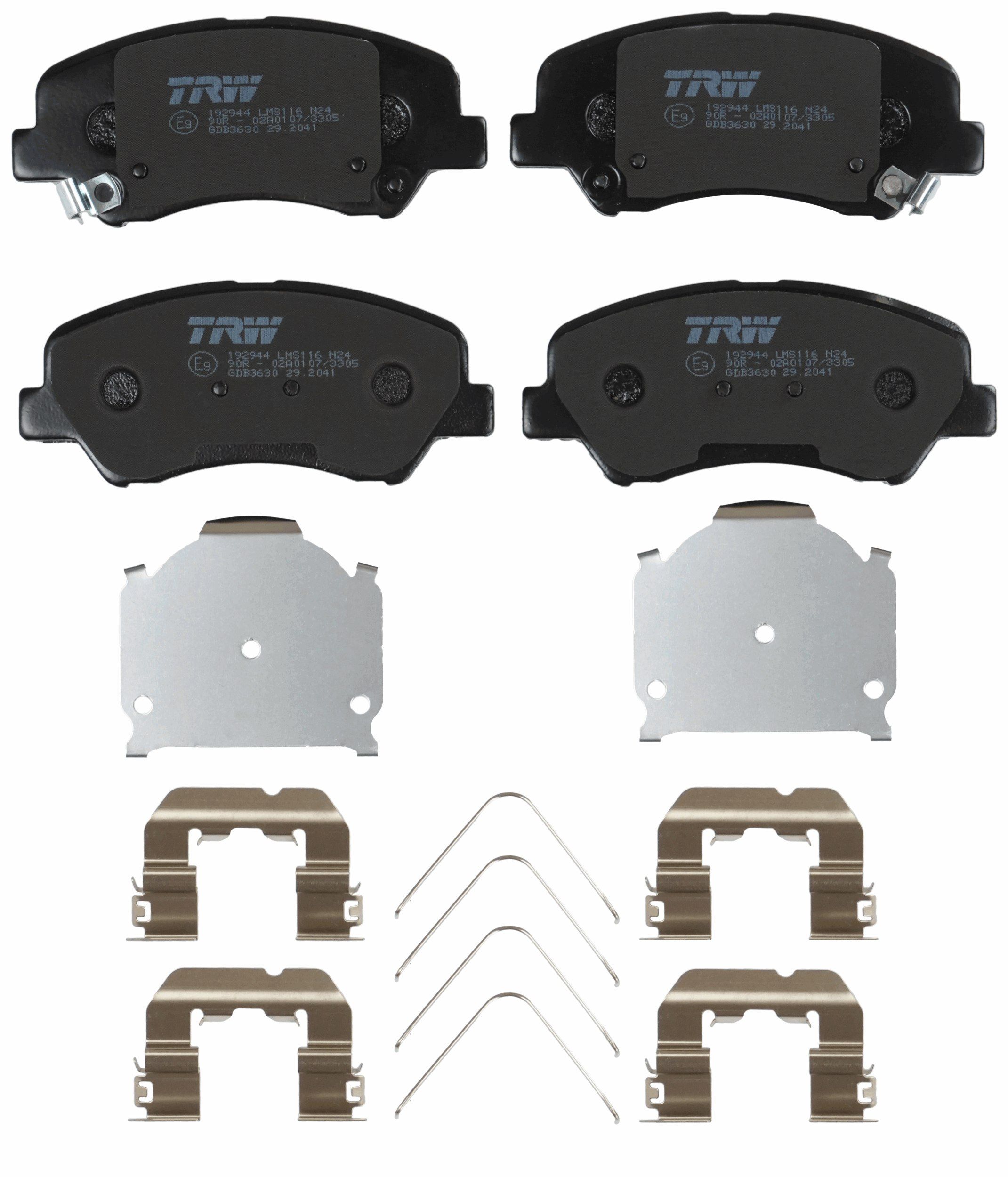 TRW BRAKE PAD SET, DISC BRAKE - TecDoc 2