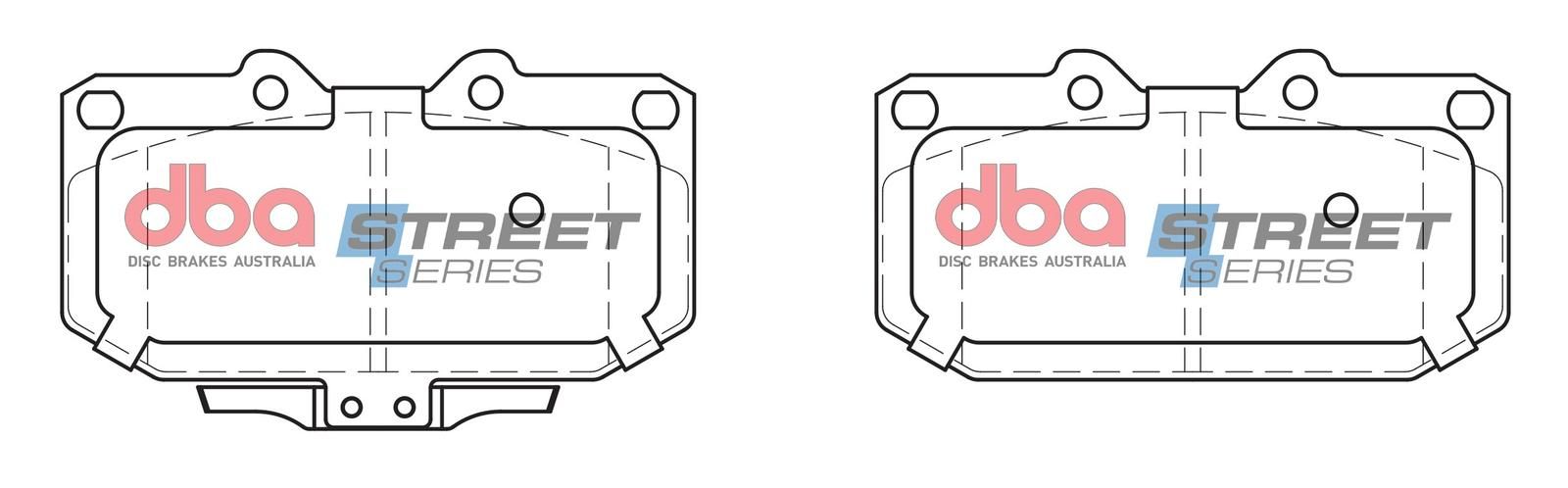 DBA SS STREET SERIES BRAKE PADS [ Nissan & Subaru 1989-2004 F ] - TecDoc Only