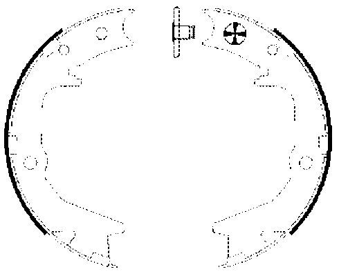 Brake Shoe Set, parking brake 91063000