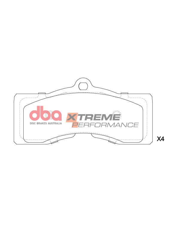DBA XP PERFORMANCE  BRAKE PADS [ CHEV C3 CORVETTE 1965-1982 F & R ] - TecDoc Only