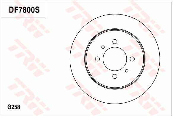 TRW BRAKE DISC - TecDoc Only