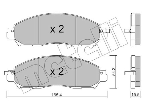 Brake Pad Set, disc brake 22-1081-1