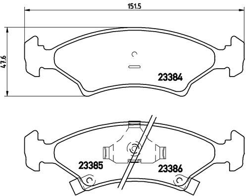 Brake Pad Set, disc brake P 30 009