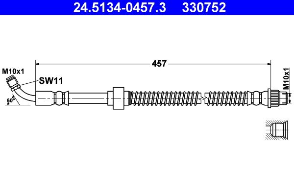 Brake Hose 24.5134-0457.3