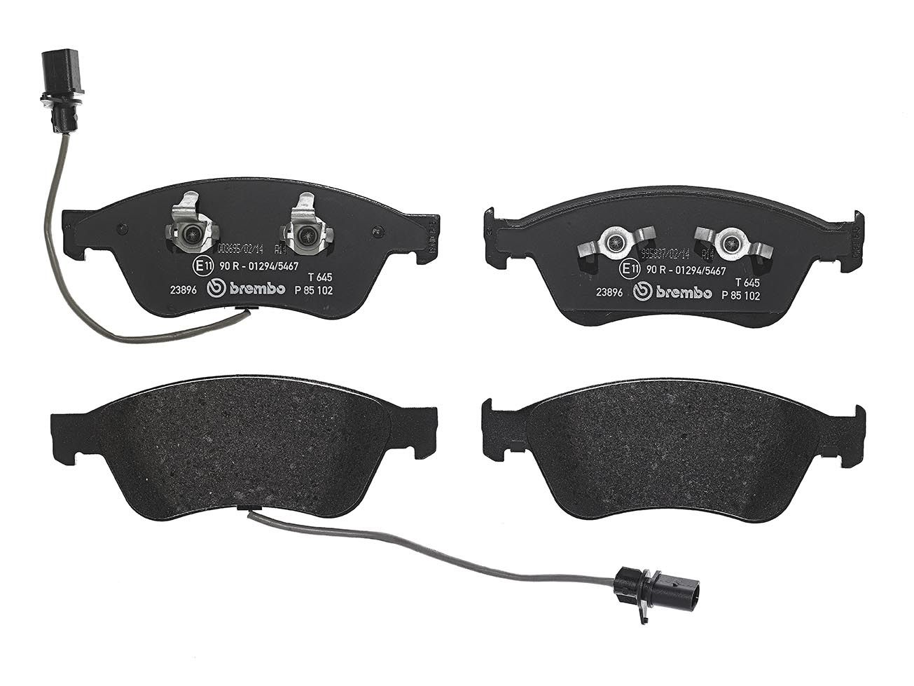 Brembo P 85 102 Bremsbelagsatz, Scheibenbremse