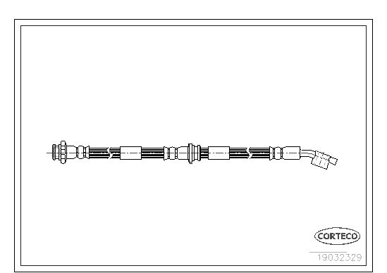 FLEXIBLE DE FREIN COMMER-DODGE  0705