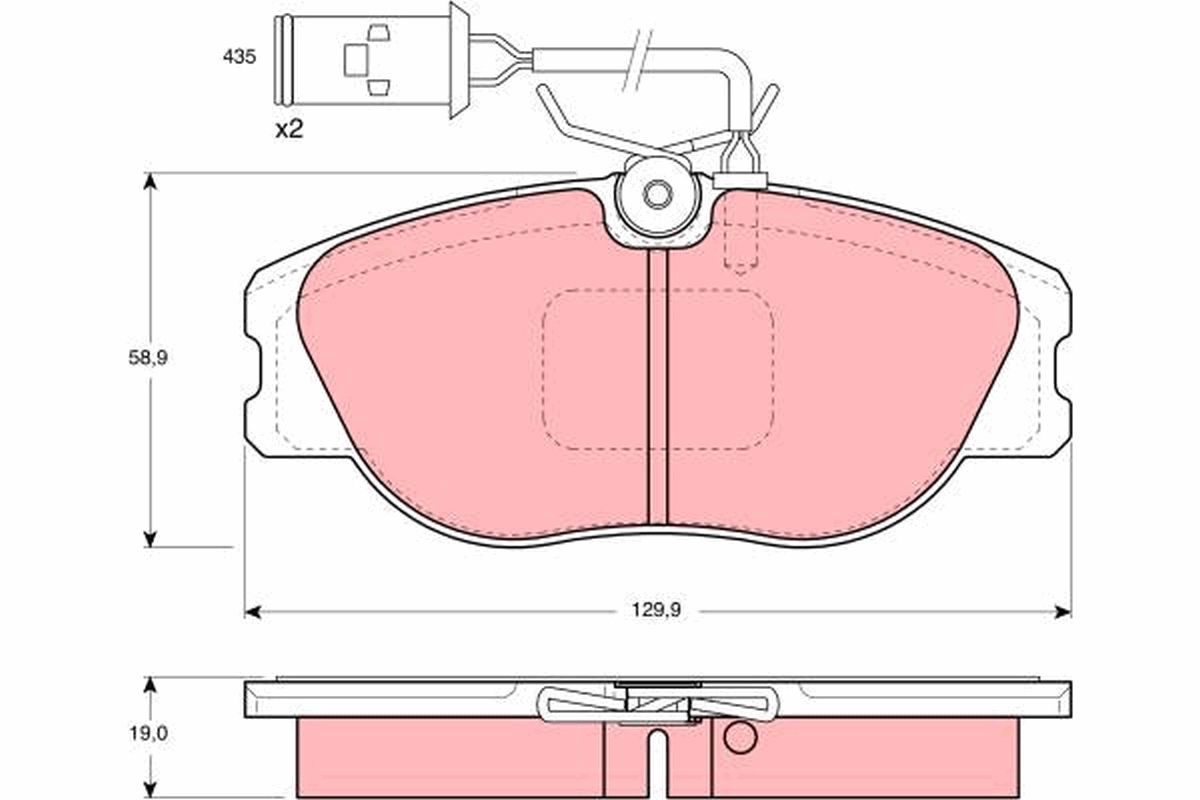 Brake Pad Set, disc brake GDB483