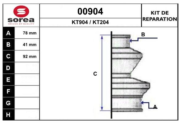 KIT D'ETANCHEITE 00904  .