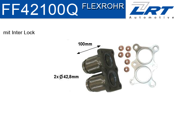 LRT FF42100Q - Reparaturrohr, Katalysator