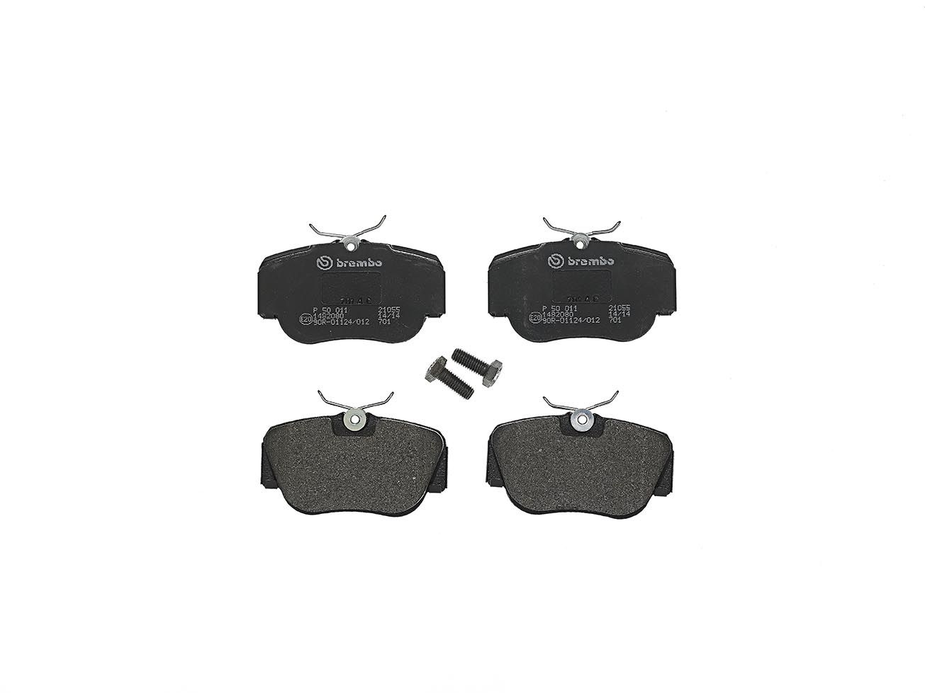BREMBO P 50 011 - Bremsbelagsatz, Scheibenbremse PRIME LINE