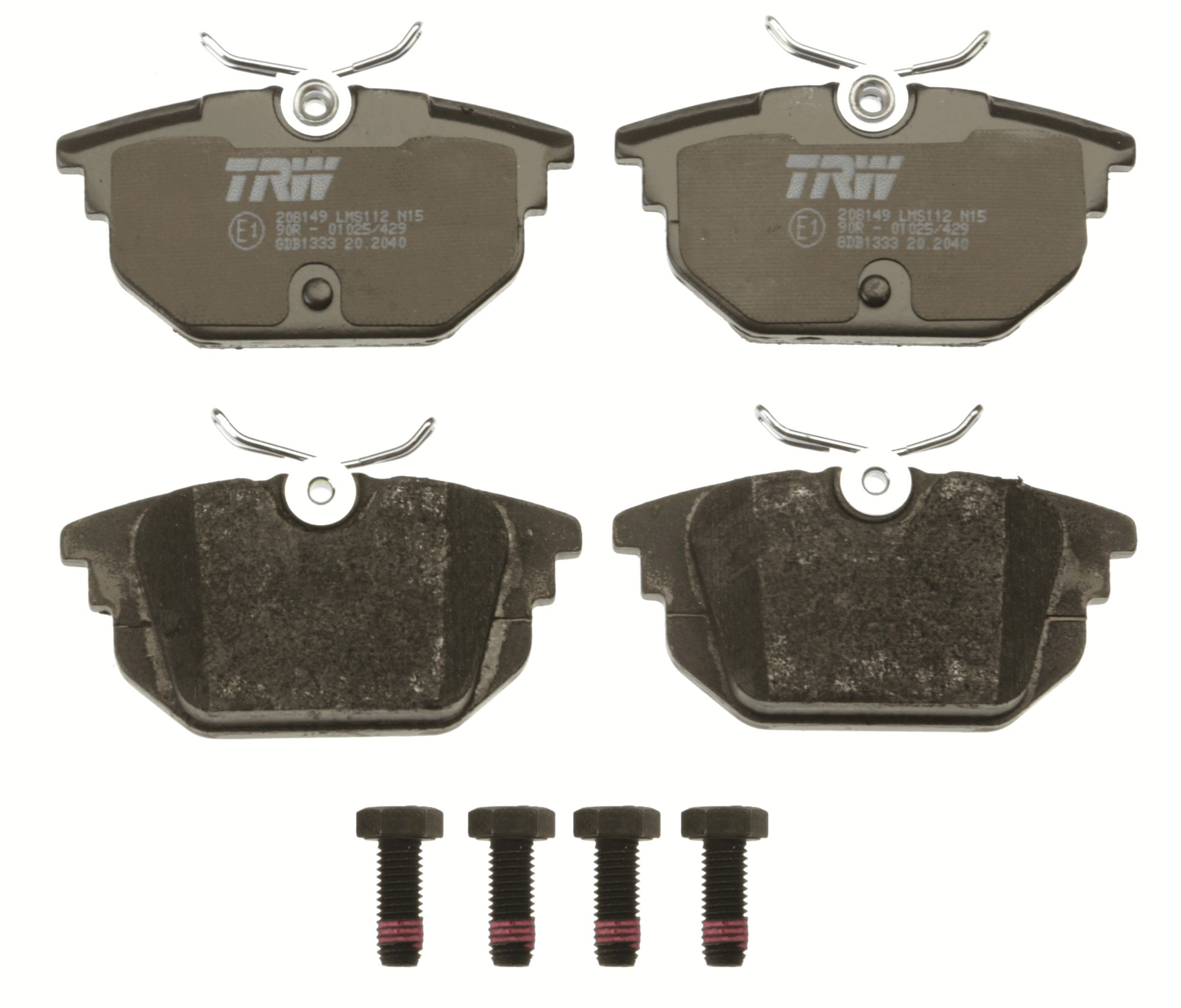 TRW DISC BRAKE PADS - TecDoc 2