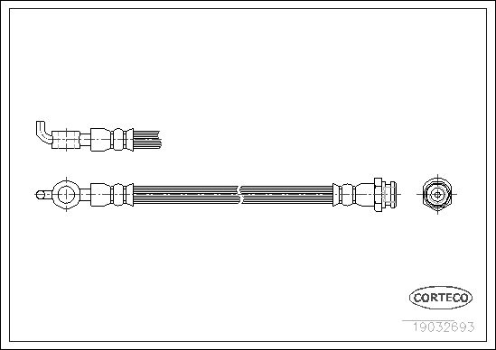 FLEXIBLE DE FREIN MAZDA E 2000-2  0705