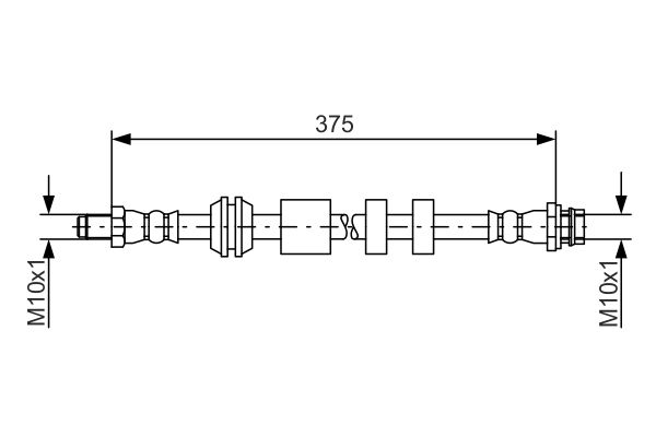 BOSCH 1 987 481 563 Brake Hose