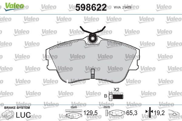 PLAQ FREIN VW TRANSPORTER (F70)  9900