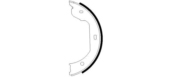 Brake Shoe Set, parking brake 91058700