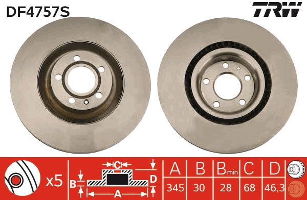 Brake Disc DF4757S