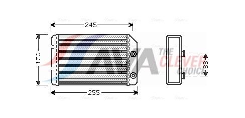 AVA QUALITY COOLING OL6315 - Wärmetauscher, Innenraumheizung ** CLEVER FIT **