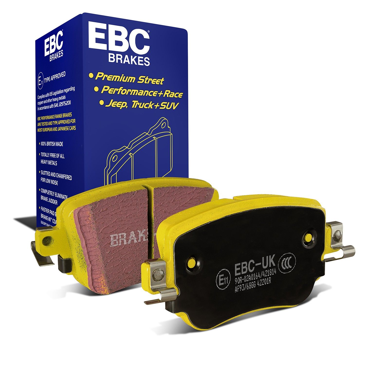 EBC Brakes DP42201R - Bremsbelagsatz, Scheibenbremse