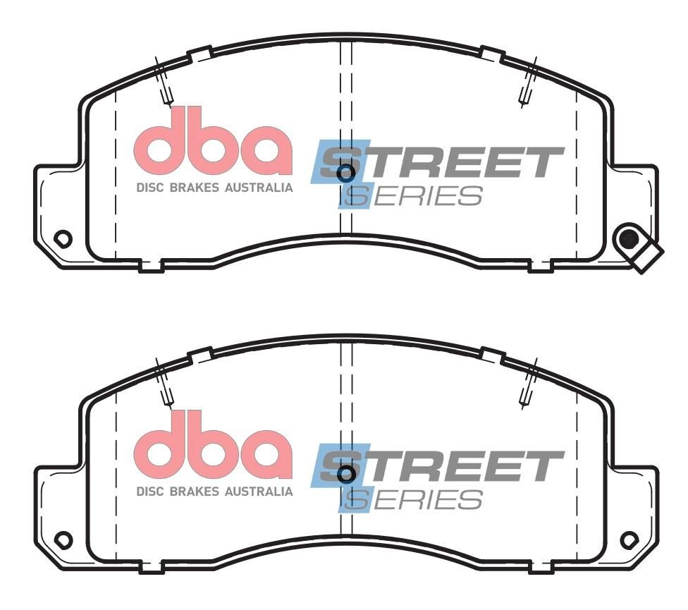 DBA SS STREET SERIES BRAKE PADS [ Toyota Dyna / Coaster 1982 - 1992 F ] - TecDoc Only