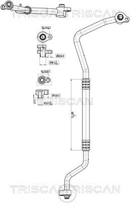 TRISCAN 9010 16031 High-/Low Pressure Line, air conditioning