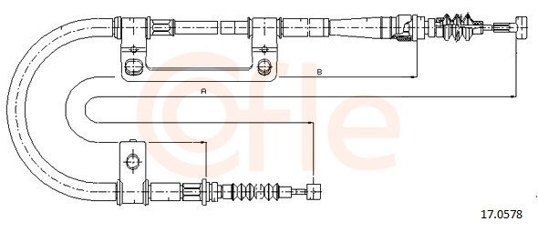 COFLE 17.0578 - Seilzug, Feststellbremse